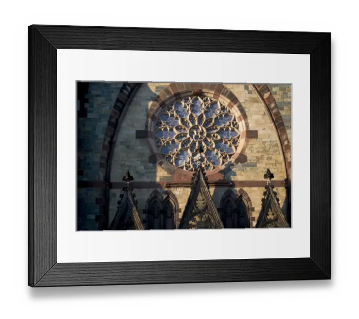 Framed Print : BALTIMORE, MARYLAND. USA. Window above entrance of Mount Vernon Place United Methodist Framed Print : BALTIMORE, MARYLAND. USA. Window above entrance of Mount Vernon Place United Methodist