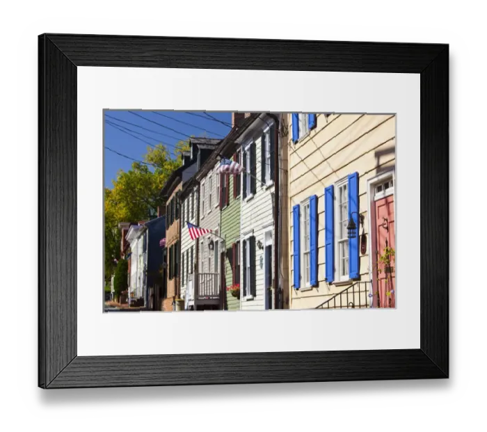 Framed Print : USA, Maryland, Annapolis. Historic building details