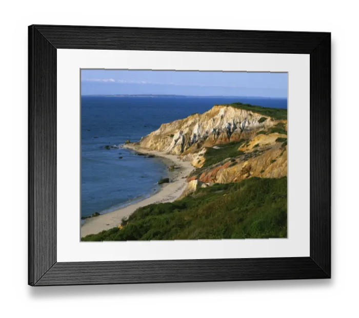Framed Print : USA, Massachusetts, Marthas Vineyard, Aquinnah (Gay Head) Cliffs Framed Print : USA, Massachusetts, Marthas Vineyard, Aquinnah (Gay Head) Cliffs