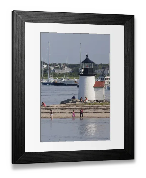 Framed Print : Massachusetts, Nantucket Island. Historic Brant Point Lighthouse, circa 1746, National Framed Print : Massachusetts, Nantucket Island. Historic Brant Point Lighthouse, circa 1746, National