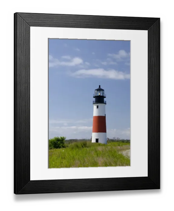 Framed Print : Massachusetts, Nantucket. Sankaty Head, Sankaty lighthouse, est. 1850 Framed Print : Massachusetts, Nantucket. Sankaty Head, Sankaty lighthouse, est. 1850