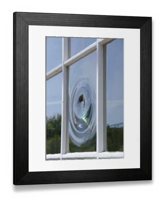 Framed Print : Massachusetts, Nantucket Island. Vintage bullseye glass window Framed Print : Massachusetts, Nantucket Island. Vintage bullseye glass window