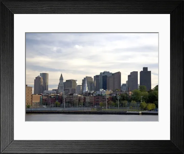 Framed Print : View of Boston from the Charles River, Boston, Massachusetts, USA