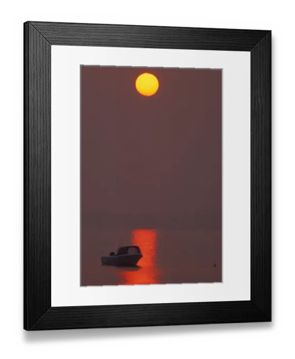 Framed Print : Lower Makonikey, Marthas Vineyard, MA. Boats. The sun rises thru fog Framed Print : Lower Makonikey, Marthas Vineyard, MA. Boats. The sun rises thru fog