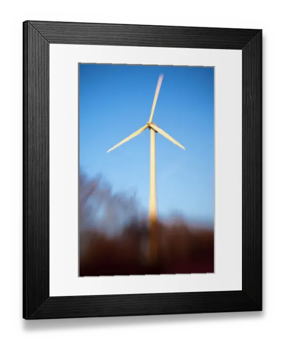 Framed Print : A wind turbine in Newburyport, Massachusetts