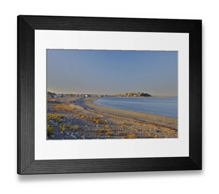 Framed Print : North America, USA, Massachusetts, Winthrop. Looking towards Winthrops houses