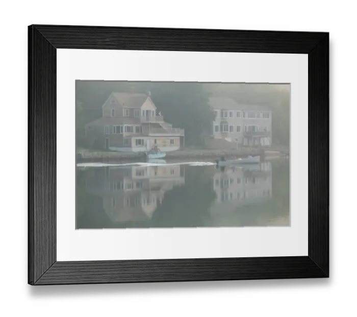 Framed Print : USA-Massachusettes-Gloucester: Morning Mist on Goose Cove Framed Print : USA-Massachusettes-Gloucester: Morning Mist on Goose Cove