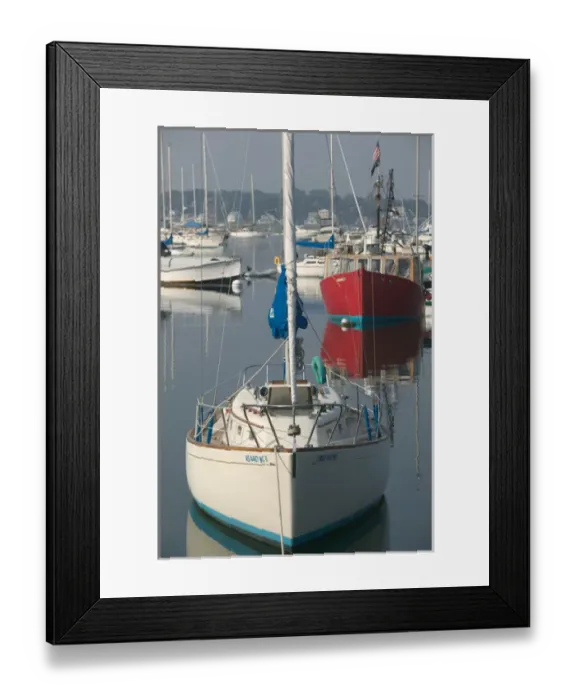 Framed Print : USA-Massachusettes-Gloucester: Annisuam Harbor View / Summer Framed Print : USA-Massachusettes-Gloucester: Annisuam Harbor View / Summer