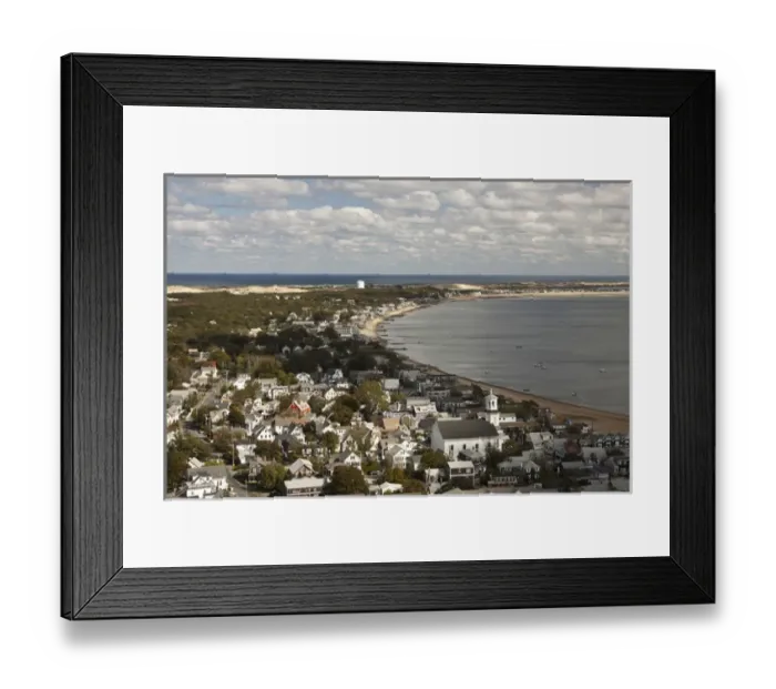 Framed Print : View of Provincetown, Cape Cod, from Pilgrim Tower, Massachusetts Framed Print : View of Provincetown, Cape Cod, from Pilgrim Tower, Massachusetts