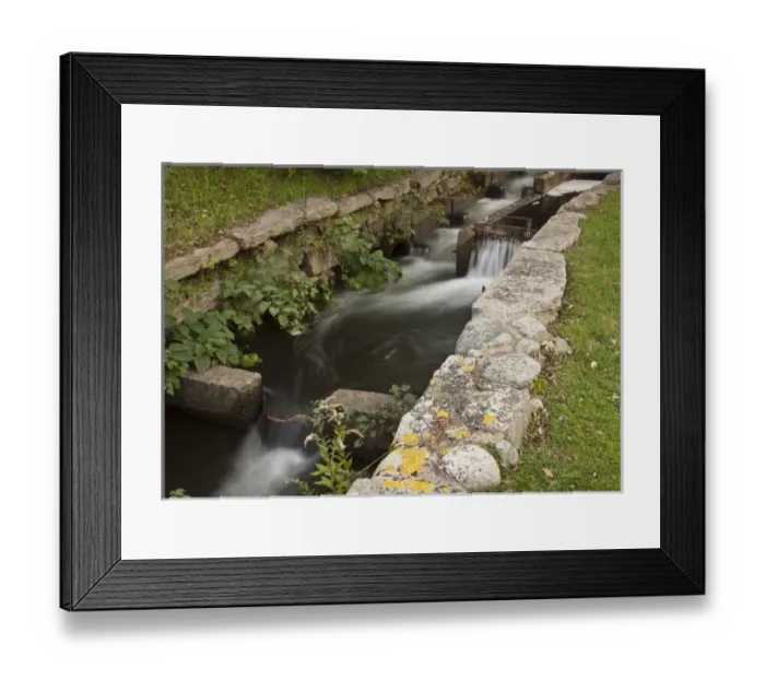Framed Print : Millrace at Dexter grist mill, Sandwich, Massachusetts Framed Print : Millrace at Dexter grist mill, Sandwich, Massachusetts