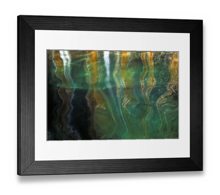 Framed Print : Stained Rock Underwater; Pictured Rocks National Lakeshore; Munising, MICHIGAN Framed Print : Stained Rock Underwater; Pictured Rocks National Lakeshore; Munising, MICHIGAN