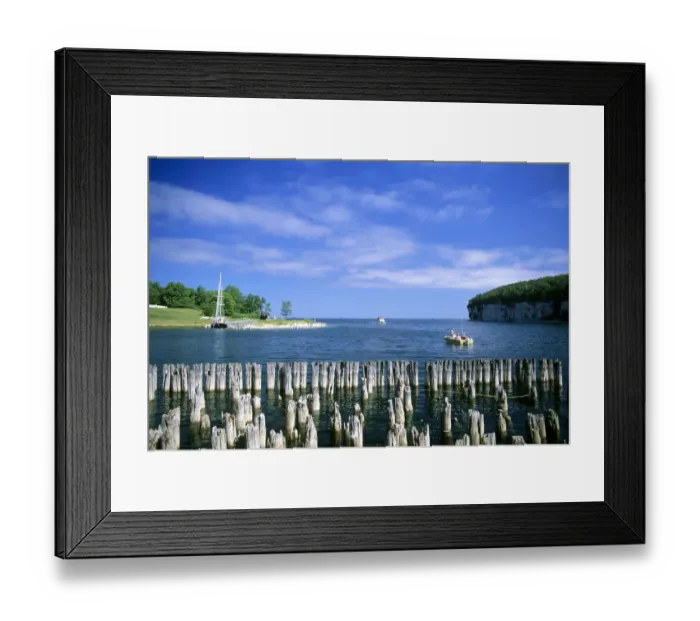 Framed Print : Fayette Historic Park upper peninsula, Michigan
