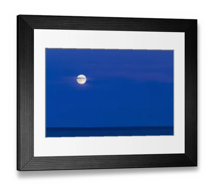 Framed Print : USA-Michigan-Straits of Mackinac: Mackinaw City- Full Moonrise over Framed Print : USA-Michigan-Straits of Mackinac: Mackinaw City- Full Moonrise over