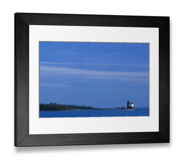 Framed Print : USA-Michigan-Straits of Mackinac: Mackinac Island- Round Island Lighthouse Framed Print : USA-Michigan-Straits of Mackinac: Mackinac Island- Round Island Lighthouse