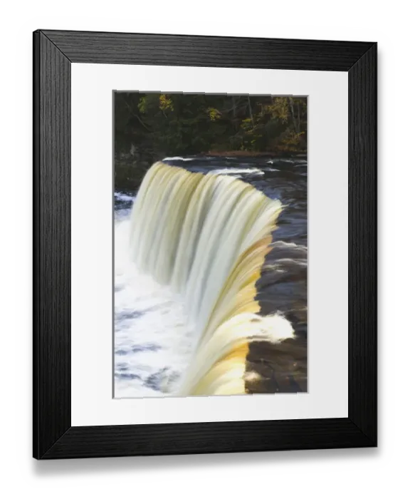Framed Print : USA-Michigan-Upper Peninsula-Tahquamenon Falls State Park: Tahquamenon Falls-third Framed Print : USA-Michigan-Upper Peninsula-Tahquamenon Falls State Park: Tahquamenon Falls-third