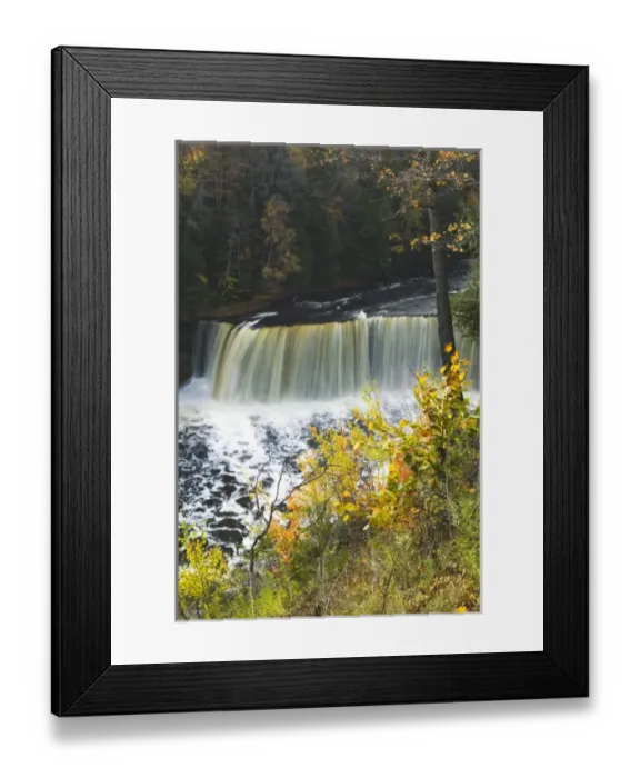 Framed Print : USA-Michigan-Upper Peninsula-Tahquamenon Falls State Park: Tahquamenon Falls-third Framed Print : USA-Michigan-Upper Peninsula-Tahquamenon Falls State Park: Tahquamenon Falls-third