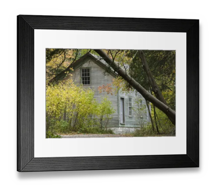 Framed Print : USA-Michigan-Upper Peninsula-Fayette: Historic Fayette Town Site