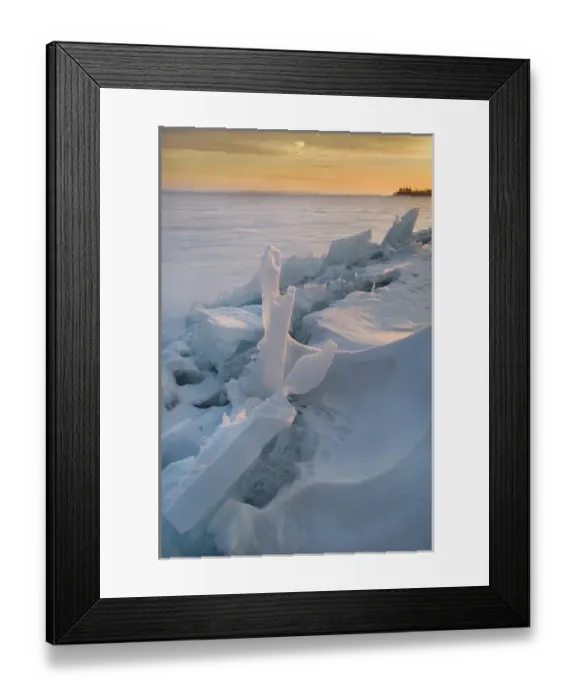Framed Print : Pressure Ridge outside the Kabetogama Visitor Center, formed by the ice and snow conditions Framed Print : Pressure Ridge outside the Kabetogama Visitor Center, formed by the ice and snow conditions