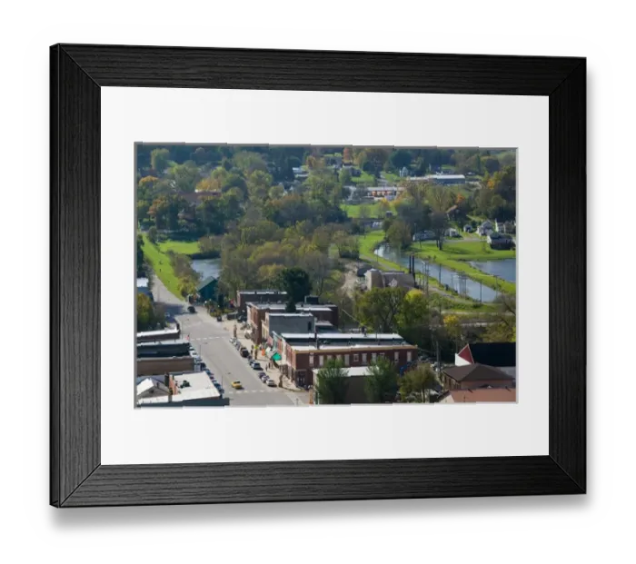 Framed Print : USA-MINNESOTA-Lanesboro: Bluff Country / Southeastern Minnesota-Main Street / High View Framed Print : USA-MINNESOTA-Lanesboro: Bluff Country / Southeastern Minnesota-Main Street / High View