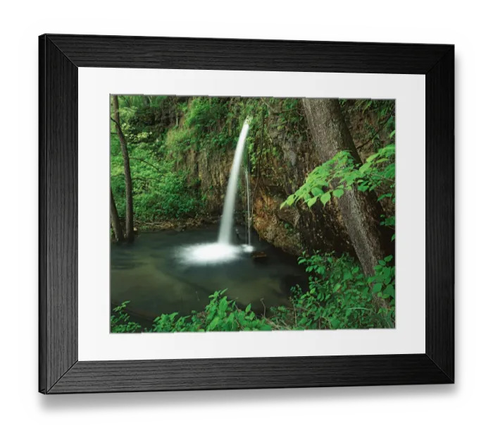 Framed Print : USA, Missouri, Mark Twain National Forest, Falling Spring