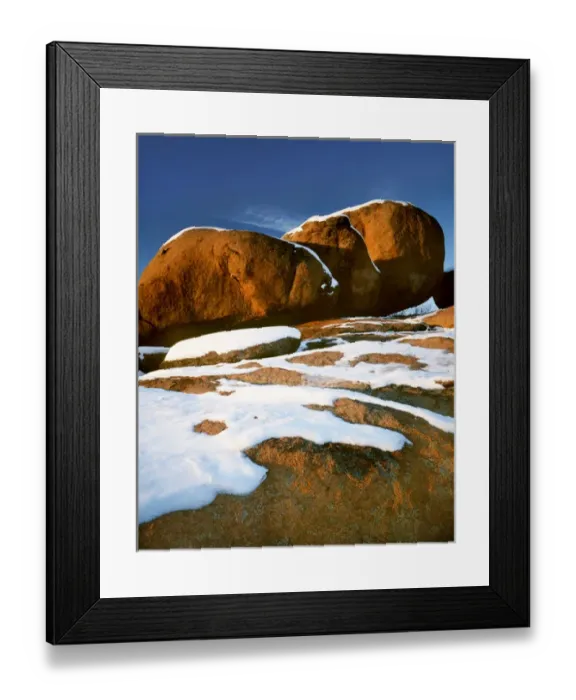 Framed Print : USA, Missouri, Snow at Elephant Rocks State Park Framed Print : USA, Missouri, Snow at Elephant Rocks State Park