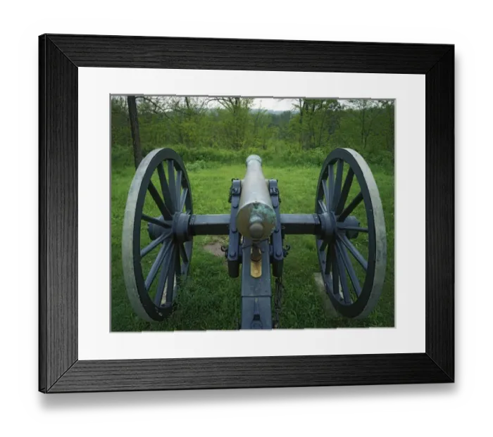 Framed Print : USA, Missouri, Wilsons Creek National Battlefield, Cannon Framed Print : USA, Missouri, Wilsons Creek National Battlefield, Cannon