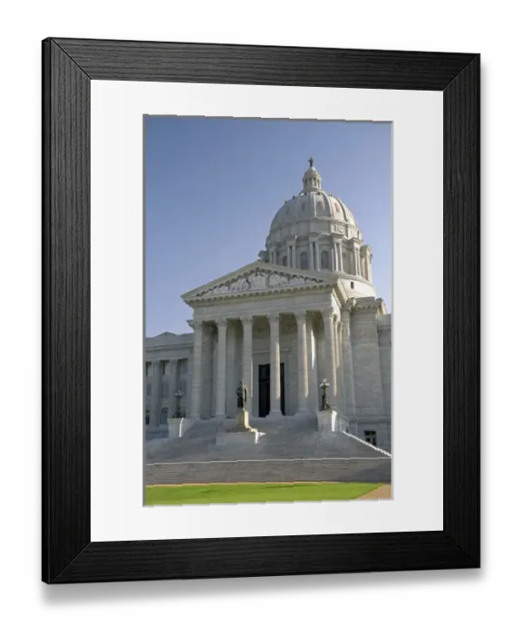 Framed Print : Missouri State Capitol Building in Jefferson City Framed Print : Missouri State Capitol Building in Jefferson City