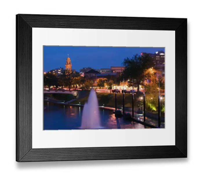Framed Print : USA, Missouri, Kansas City, Country Club Plaza Shopping Area Canal View Framed Print : USA, Missouri, Kansas City, Country Club Plaza Shopping Area Canal View
