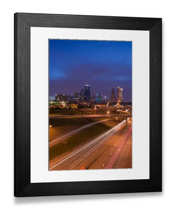 Framed Print : USA, Missouri, Kansas City, City Skyline with Convention Center Framed Print : USA, Missouri, Kansas City, City Skyline with Convention Center