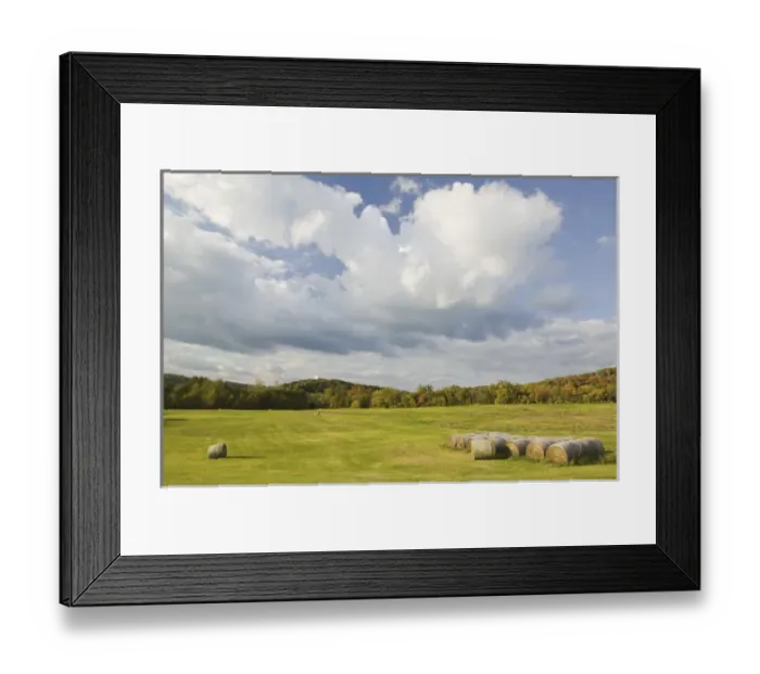 Framed Print : USA, Missouri, Matson: Missouri River Valley Farm Field