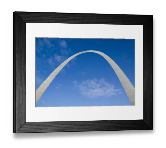 Framed Print : USA, Missouri, St. Louis: Gateway Arch Detail, Morning Framed Print : USA, Missouri, St. Louis: Gateway Arch Detail, Morning