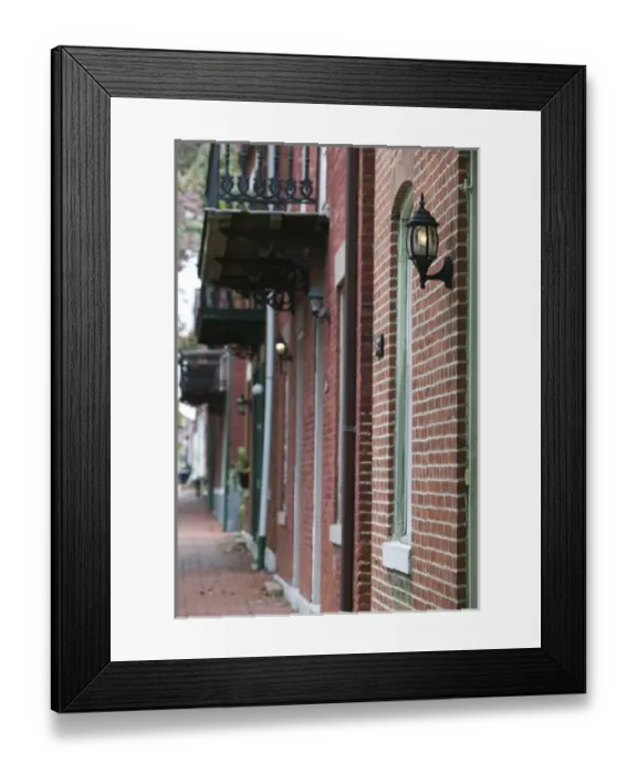 Framed Print : USA, Missouri, St. Louis: Soulard, French Quarter, Residential Building Detail Framed Print : USA, Missouri, St. Louis: Soulard, French Quarter, Residential Building Detail