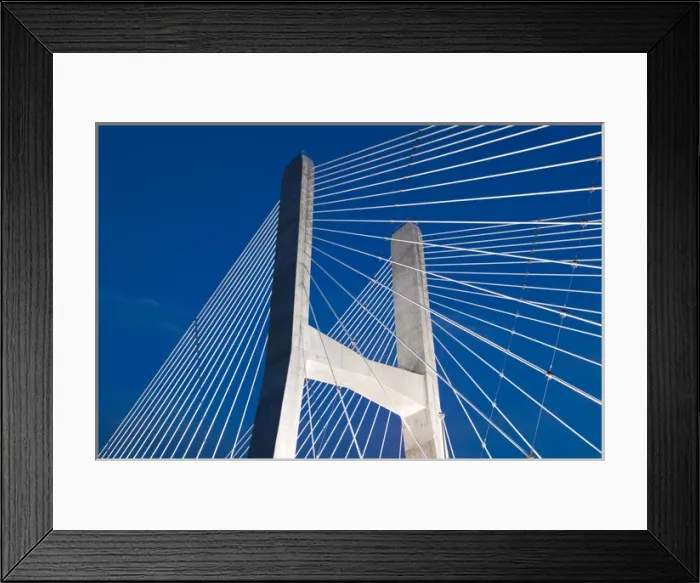 Framed Print : USA, Missouri, Cape Girardeau: The Bill Emerson Memorial Bridge across the Mississippi Framed Print : USA, Missouri, Cape Girardeau: The Bill Emerson Memorial Bridge across the Mississippi