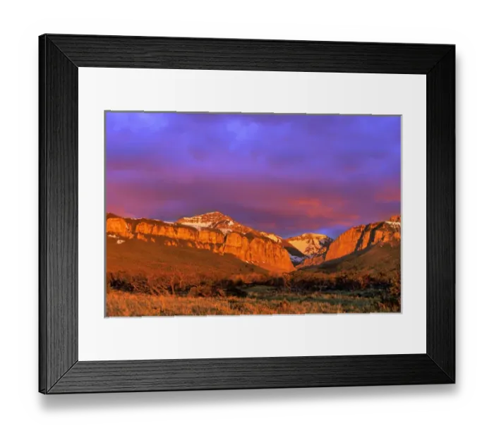 Framed Print : Blackleaf Canyon in Spectacular Light along the Rocky Mountain Front in Montana