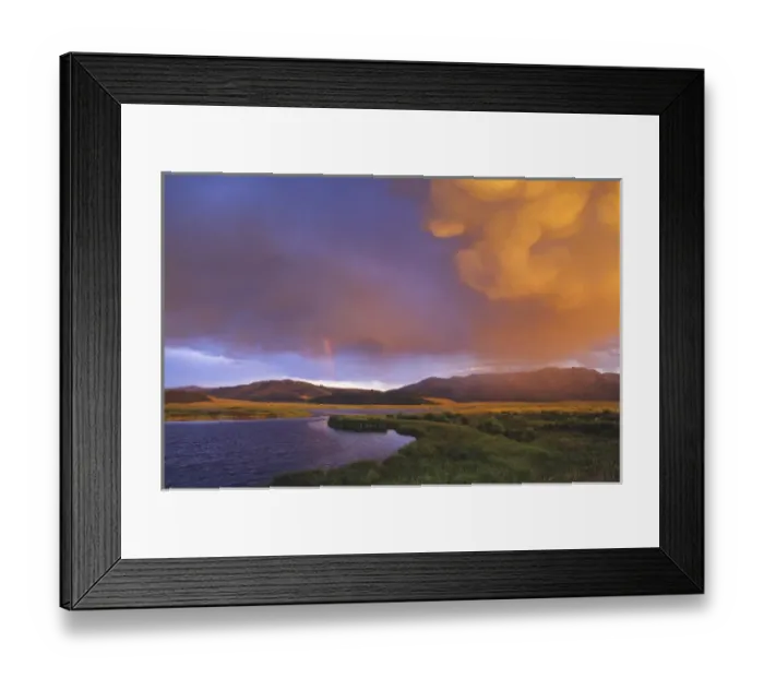 Framed Print : Rainbow over Widgeon Pond at the Red Rocks NWR, Montana, USA Framed Print : Rainbow over Widgeon Pond at the Red Rocks NWR, Montana, USA