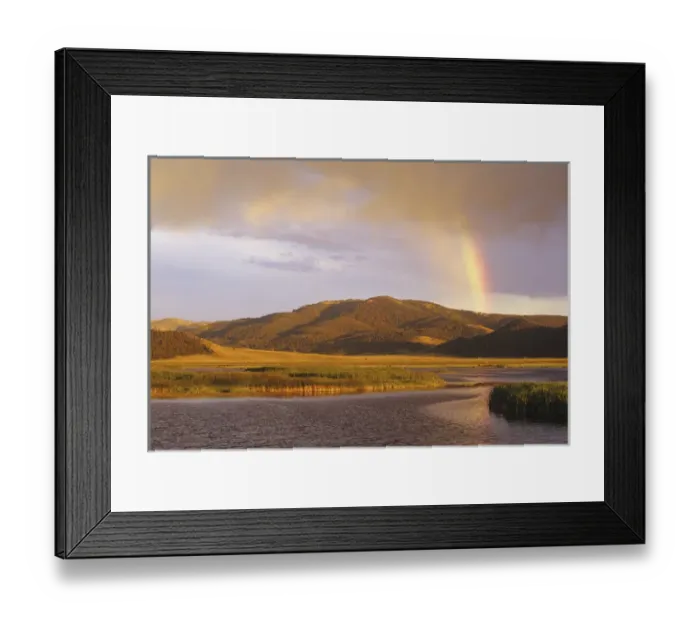 Framed Print : Rainbow over Widgeon Pond at the Red Rocks NWR, Montana, USA Framed Print : Rainbow over Widgeon Pond at the Red Rocks NWR, Montana, USA