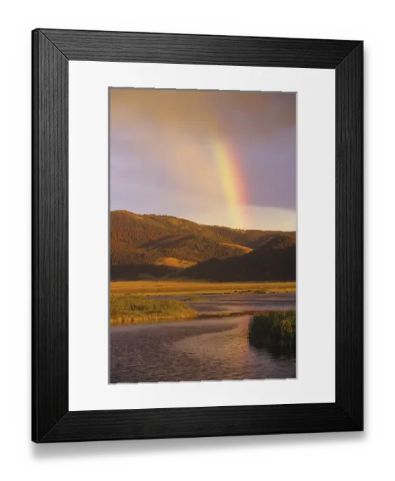 Framed Print : Rainbow over Widgeon Pond at the Red Rocks NWR, Montana, USA Framed Print : Rainbow over Widgeon Pond at the Red Rocks NWR, Montana, USA