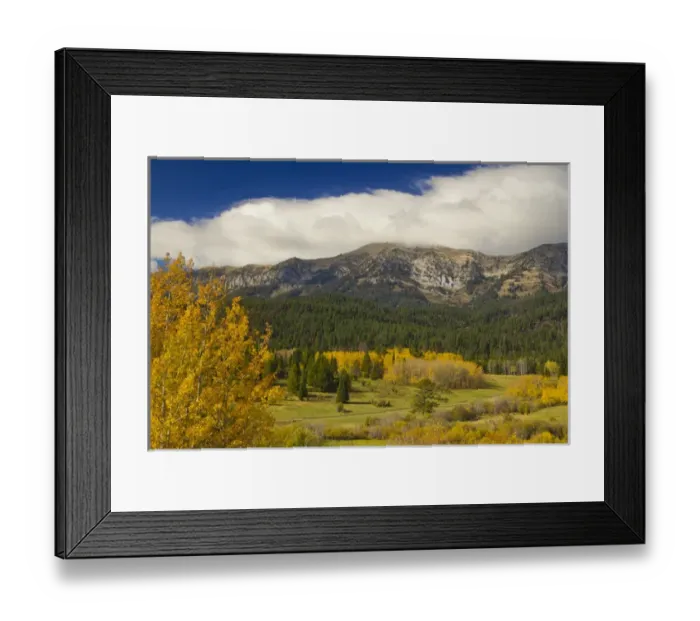 Framed Print : Autumn color accent the Bridger Mountain Range near Bozeman, Montana, USA Framed Print : Autumn color accent the Bridger Mountain Range near Bozeman, Montana, USA