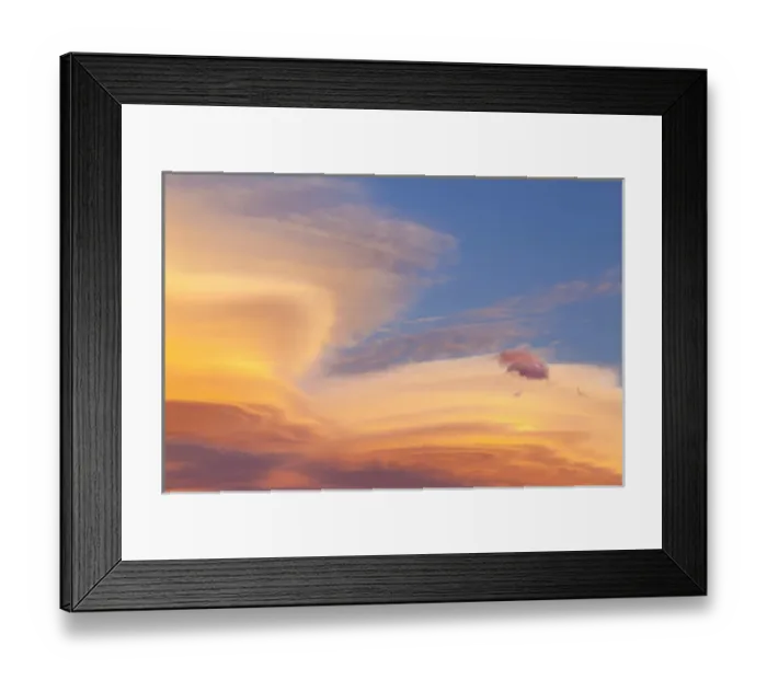 Framed Print : Lenticular cloud at sunset Framed Print : Lenticular cloud at sunset