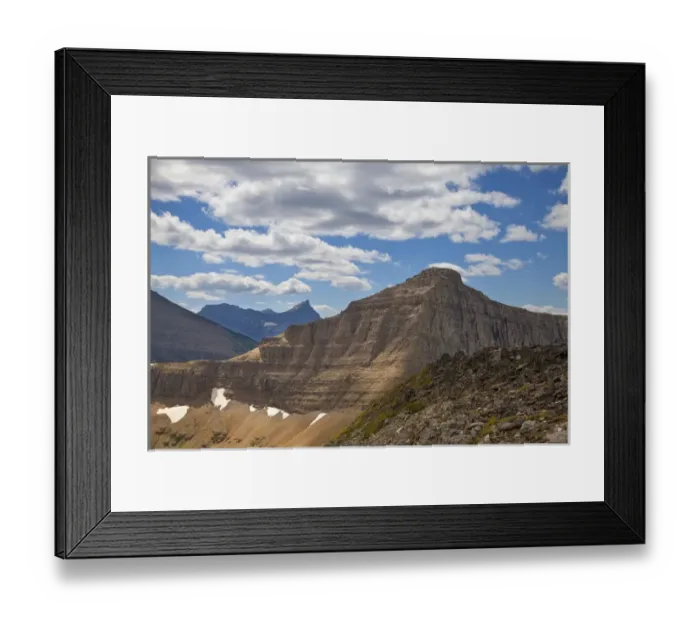 Framed Print : Triple Divide Peak in Glacier National Park, Montana, USA Framed Print : Triple Divide Peak in Glacier National Park, Montana, USA