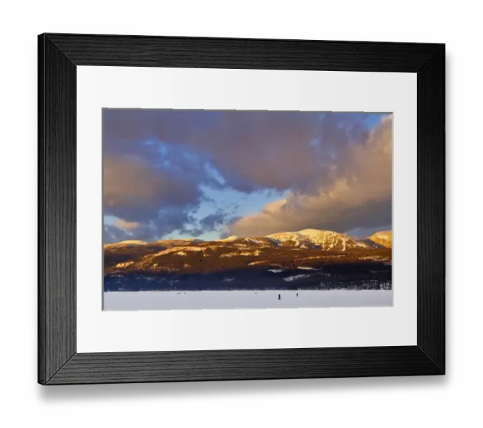 Framed Print : Sunset clouds over Big Mountain from Whitefish Lake State Park in Whitefish, Montana, USA Framed Print : Sunset clouds over Big Mountain from Whitefish Lake State Park in Whitefish, Montana, USA