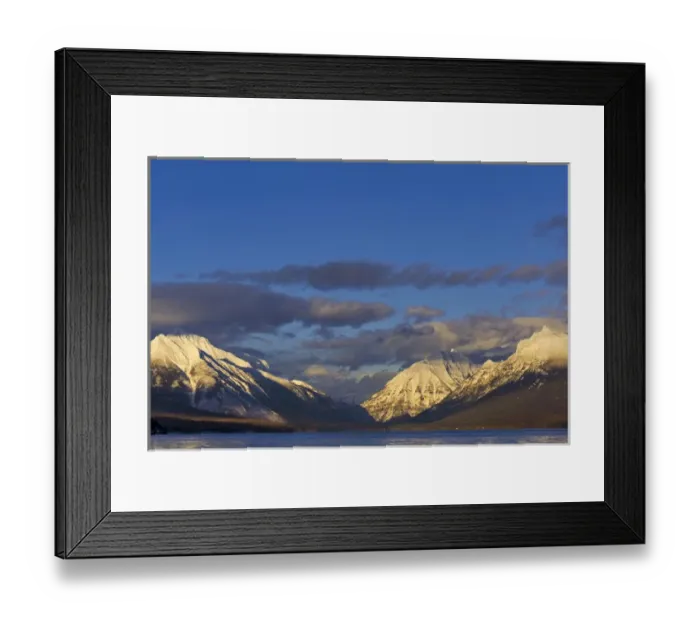 Framed Print : Late winter light over Lake McDonald in Glacier National Park, Montana, USA Framed Print : Late winter light over Lake McDonald in Glacier National Park, Montana, USA