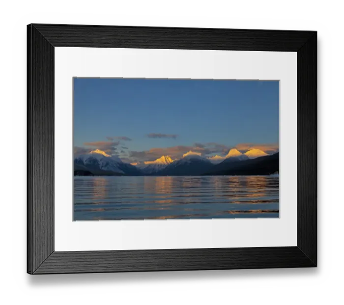 Framed Print : Late winter light over Lake McDonald in Glacier National Park, Montana, USA Framed Print : Late winter light over Lake McDonald in Glacier National Park, Montana, USA