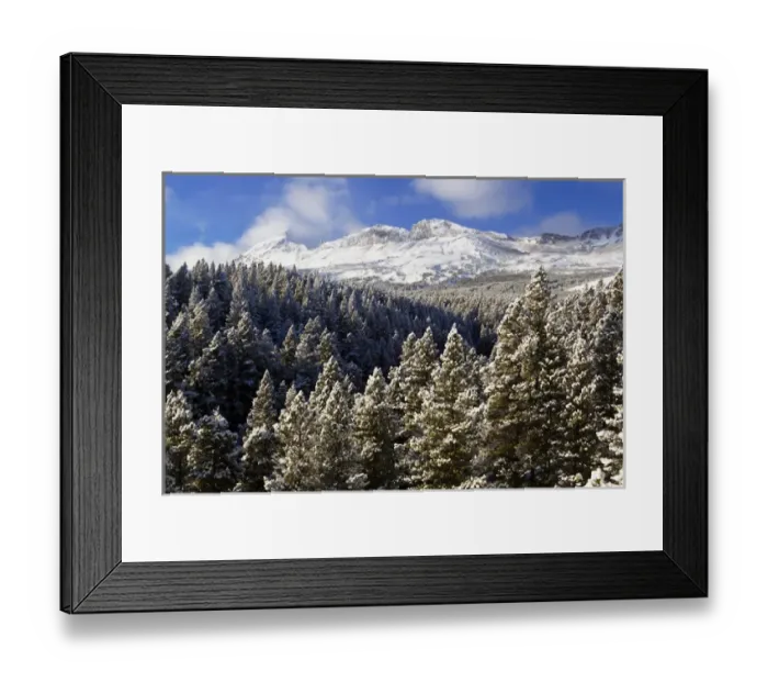 Framed Print : Calf Robe and Summit Mountains in winter at Marias Pass in Glacier National Park Framed Print : Calf Robe and Summit Mountains in winter at Marias Pass in Glacier National Park