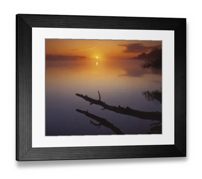 Framed Print : USA, Missouri, near St. Charles, Sunrise on the Mississippi River Framed Print : USA, Missouri, near St. Charles, Sunrise on the Mississippi River
