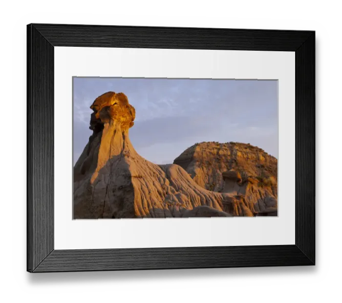 Framed Print : Badlands in Makoshika State Park in Glendive, Montana, USA
