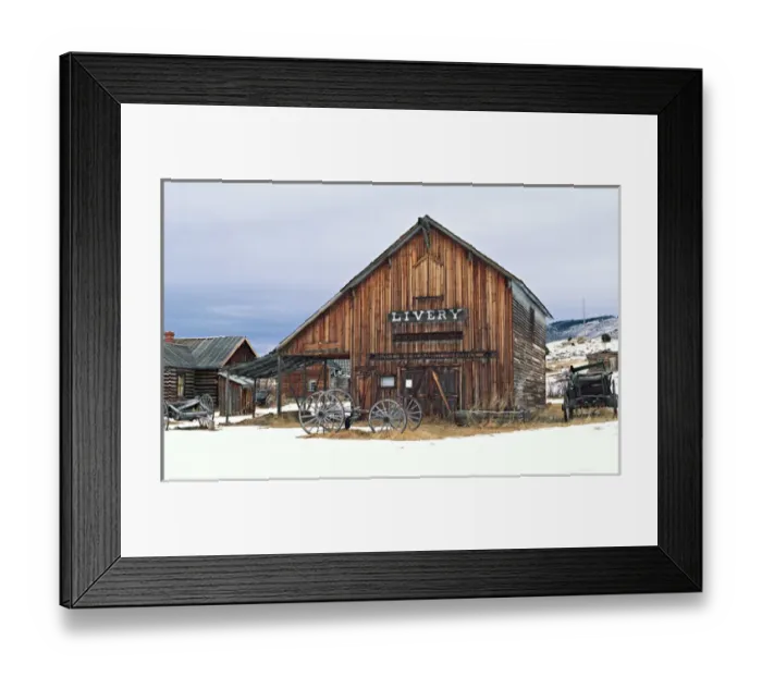 Framed Print : North America, USA, Montana. Nevada City, a ghost town