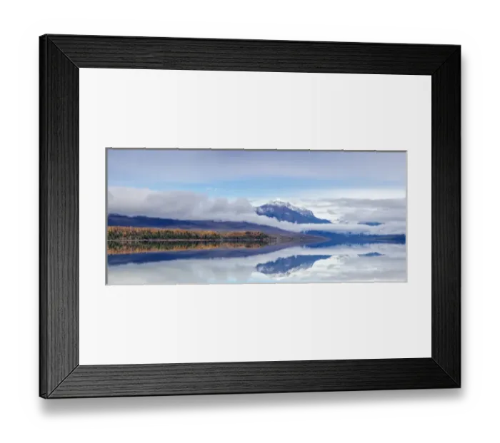 Framed Print : Panoramic of Lake McDonlad in late autumn in Glacier National Park, Montana, USA Framed Print : Panoramic of Lake McDonlad in late autumn in Glacier National Park, Montana, USA