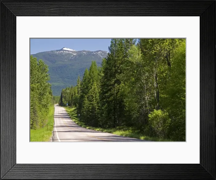 Framed Print : Montana Highway 83 near Kalispell, Montana Framed Print : Montana Highway 83 near Kalispell, Montana