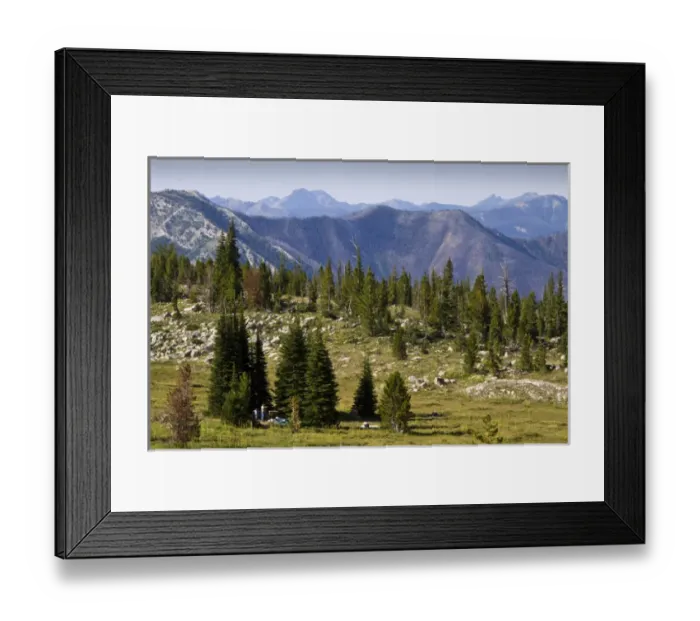 Framed Print : North America, USA, Montana, Rocky Mountains, Bob Marshall Wilderness, Continental Divide